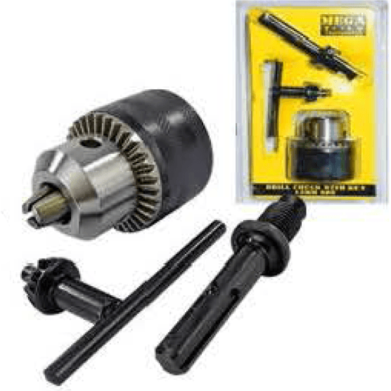 Megatools DC133 SDS-plus Adapter with Drill Chuck - KHM Megatools Corp. Megatools DC133 SDS-plus Adapter with Drill Chuck - KHM Megatools Corp.
